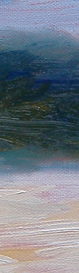 Detail of March 5th oil sketch - cloudy morning in NH - Eileen Morey, artist