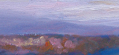 Sunrise study - detail - NH - Eileen Morey - oil paintings