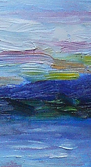 detail - sunrise painting