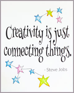 Creativity quote - Steve Jobs