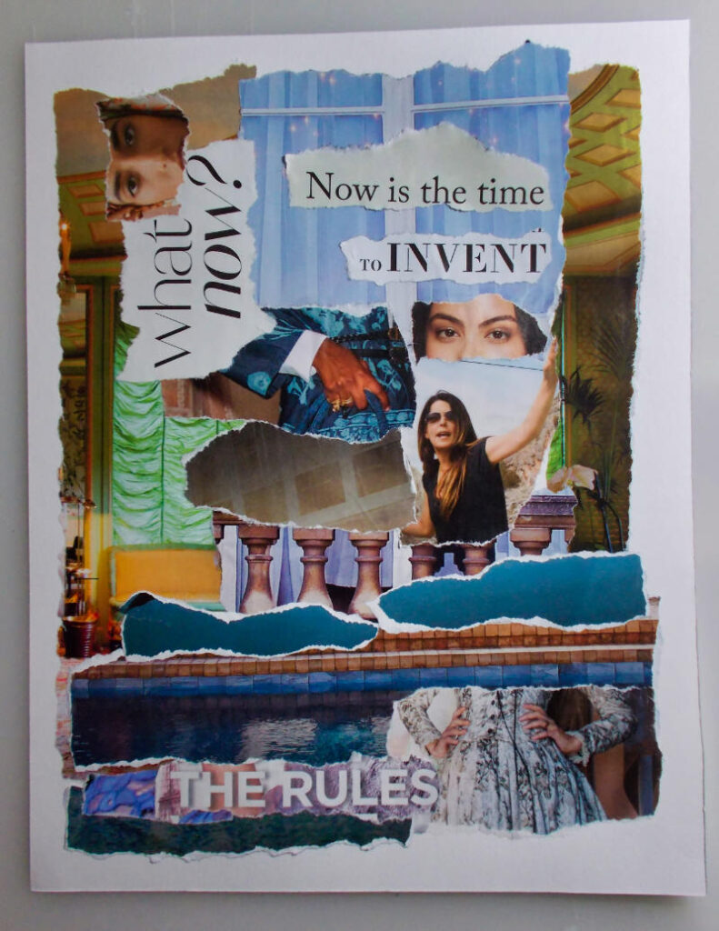 Torn Paper Collage - Now Is The Time