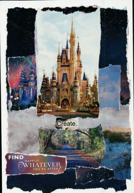 Disney castle collage
