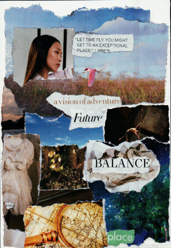 Finding balance collage