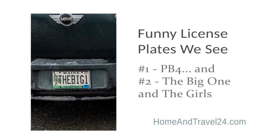 Funny license plates in New England