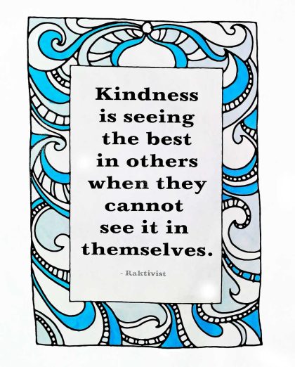 Kindness door sign